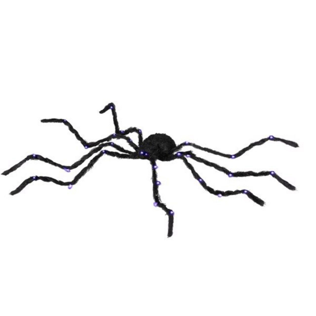 Edge Collections - Multicolor - Halloween Spider Decoration Light-up With Bendable Legs - 1 Piece